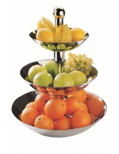 PORTAFRUTTA INOX A 3 VASSOI...