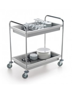 MS2D CARRELLO INOX A 2 VASCHE